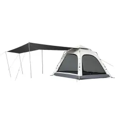 Намет чотиримісний із тентом автоматичний Naturehike Ango CNK2550WS010 сірий