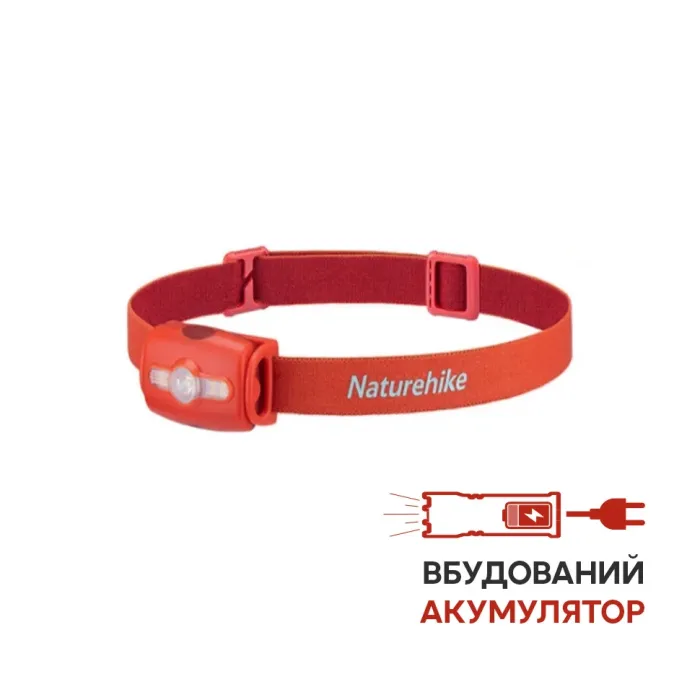 Ліхтар налобний Naturehike NH18T005-F, червоний