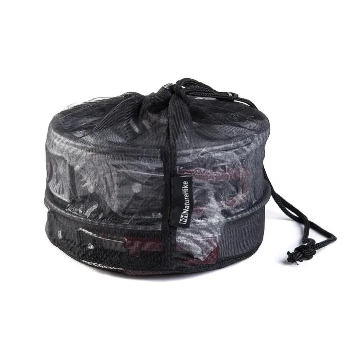 Набір посуду Naturehike 3-4 NH (2 каструлі + кришки + сковорода) carbon (NH15T203-G)